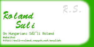 roland suli business card